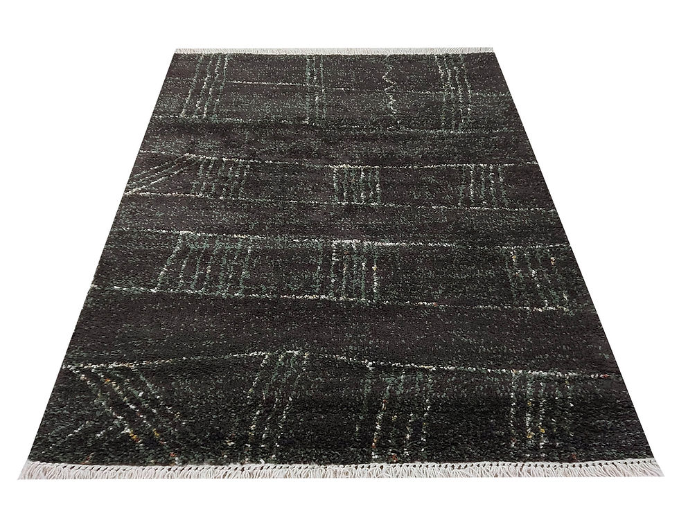 Miniatura: ALFOMBRA RUSTICA CON FLECOS 3871