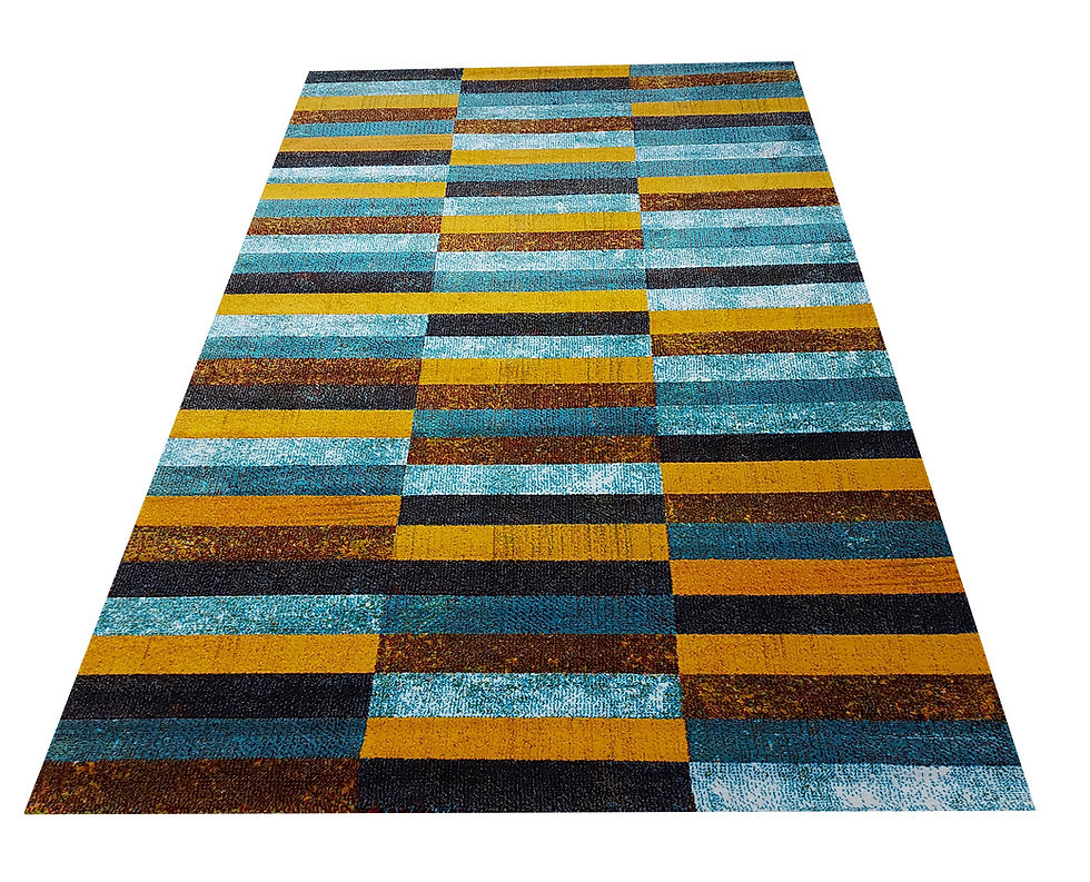 Miniatura: ALFOMBRA RECTANGULOS MULTICOLOR 2892