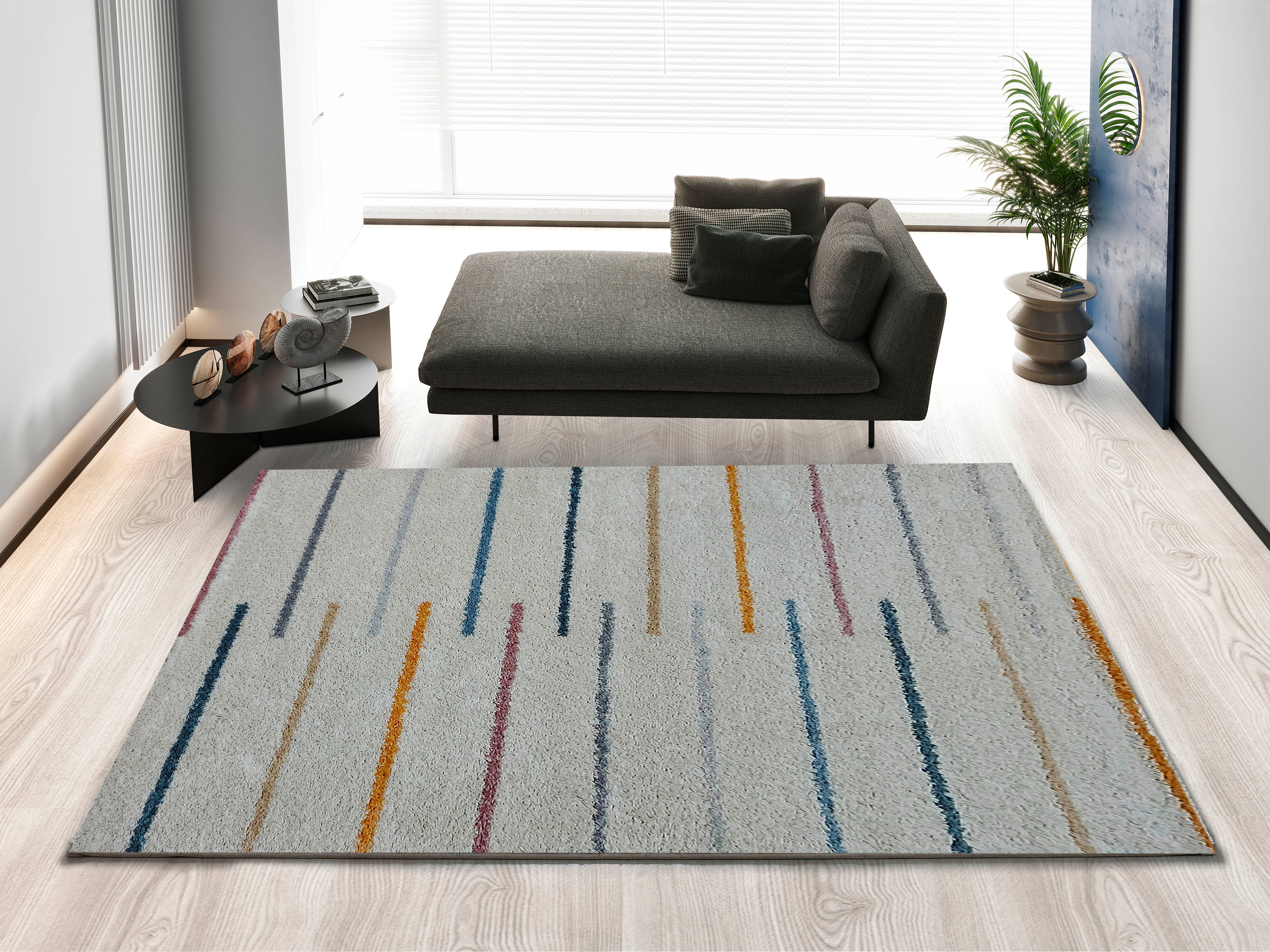 ALFOMBRA MODERNA RAYAS SUAVE 5724