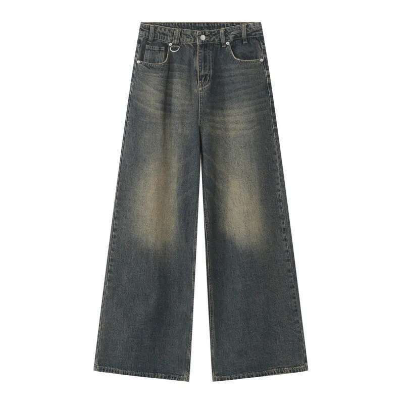 Thumbnail: Washed Straight Jeans