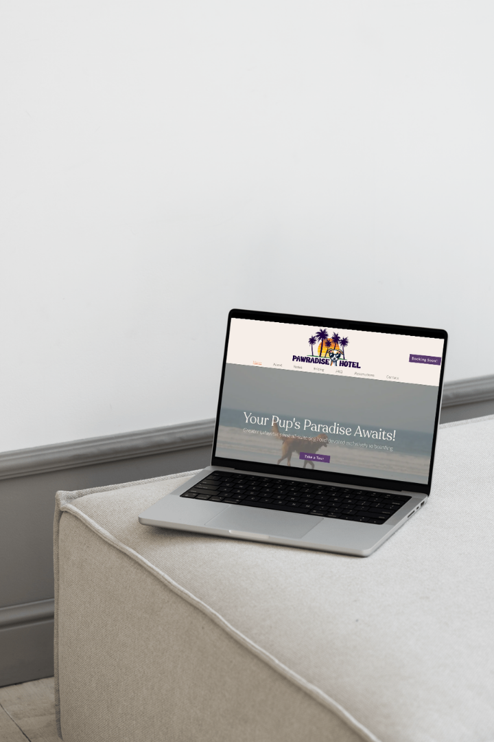 mock up of website design services from big 7 business solutions