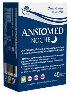 Caja de Ansiomed Noche (45 cápsulas) para el descanso