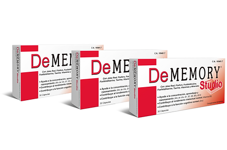 Pack ahorro DeMemory Studio 30 cápsulas 3 unidades, suplemento concentración para estudiantes