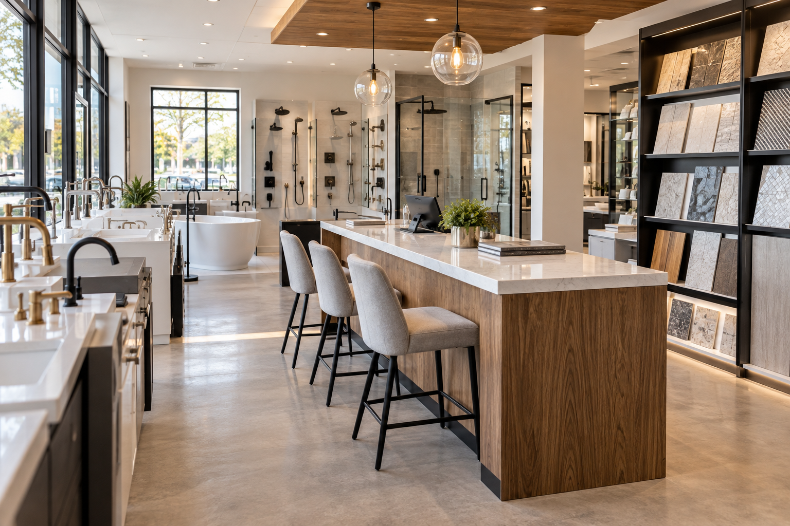 Show a suitable customer-facing space
