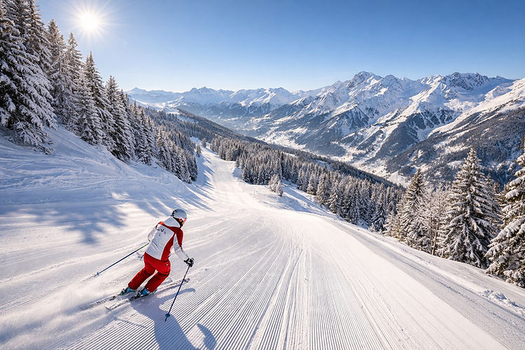 Courchevel offers a plethora of activities for those who prefer the icy asphalt or the soothing warmth of spas to the powder snow.
Aquamotion: The largest mountain water park in Europe, a true oasis of well-being and indoor surfing.
Nordic Adventure: Dog sledding, snowmobiling under the stars, or a hot air balloon flight over the resort.
The Altiport: A spectacle in itself, where you can watch jets and helicopters land on a vertiginous runway.