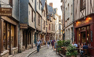 Tours est une fête pour les épicuriens. La ville célèbre le bien-manger cher à Rabelais :
Les Halles de Tours : Le « ventre » de la ville, où l'on trouve les trésors du terroir : les fameuses Rillettes de Tours (IGP), les rillons croustillants, le fromage de chèvre Sainte-Maure-de-Touraine (reconnaissable à sa paille), et le Nougat de Tours (un gâteau aux fruits confits et à l'amande).
Vins de Loire : Idéalement située entre les vignobles de Vouvray et de Montlouis-sur-Loire, Tours est le point de départ idéal pour déguster des chenins blancs pétillants ou tranquilles.