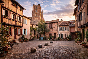 Albi brick originated from the riverbed. The Tarn River shaped the city's economic history and today offers an essential natural and heritage site.

The Old Bridge (1040): Built in the 11th century of stone and later reinforced with brick, this eight-arched bridge is a monument of historical engineering. It enabled the city's commercial development in the Middle Ages by connecting the two banks of the Tarn. A stroll across it offers one of the most beautiful views of the cathedral.

The Green Escape and Boating: The banks of the Tarn have been transformed into a bucolic pedestrian path several kilometers long (the Green Escape), ideal for observing river wildlife (herons, beavers). In the summer, traditional gabarres (flat-bottomed wooden boats) offer narrated cruises along the river.

The Madeleine district (right bank): By crossing the Pont-Vieux, discover this suburb of artisans of yesteryear, which houses the Lapérouse Museum, dedicated to the famous navigator and explorer from Albi, Jean-François de Galaup, Count of Lapérouse.