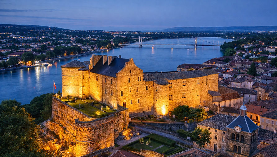 Tournon est indissociable de sa gastronomie. C'est ici que s'épanouit le Saint-Joseph, un cru des Côtes du Rhône réputé pour sa finesse.
La Passerelle Marc Seguin : En traversant ce pont suspendu (le premier de ce type en Europe continentale), vous rejoignez Tain-l'Hermitage pour visiter la célèbre Cité du Chocolat Valrhona.
Le Picodon : Ce petit fromage de chèvre au caractère bien trempé est l'une des stars des marchés locaux, particulièrement celui du samedi matin.