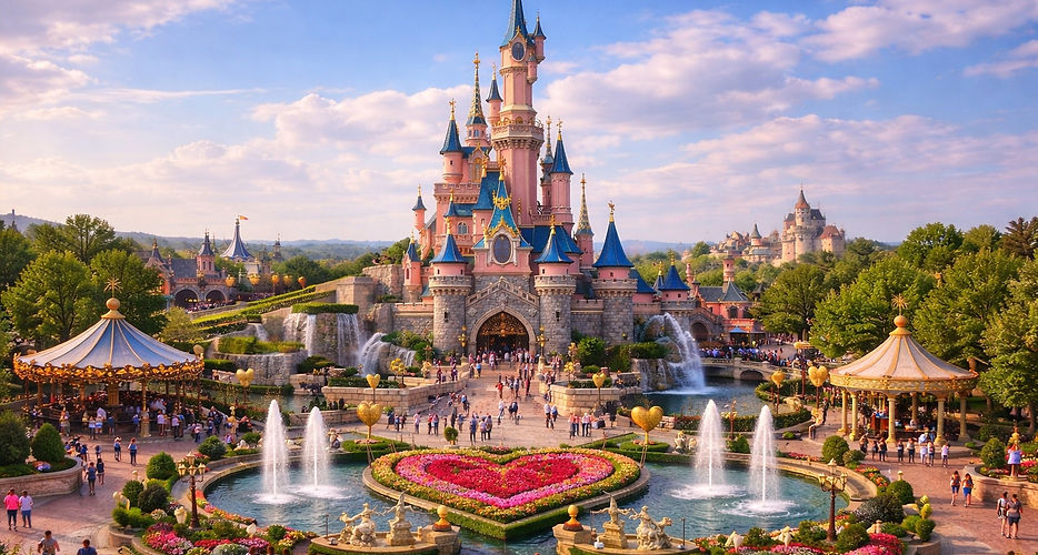 L'expérience Disneyland ne serait pas complète sans les performances artistiques qui rythment la vie du complexe.
La Parade Disney : Un défilé quotidien de chars monumentaux et de personnages iconiques, une célébration de musique et de couleurs qui parcourt les allées du parc principal.
Disney Illuminations : Un spectacle nocturne grandiose projeté sur le château, mêlant feux d'artifice, jets d'eau, lasers et extraits de films pour une conclusion émouvante de la journée.
Spectacles de Scène : Des productions théâtrales de niveau Broadway, comme Le Roi Lion et les Rythmes de la Terre, offrant des chorégraphies et des musiques originales.