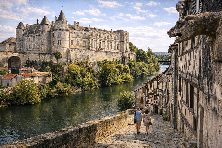 Impossible d'évoquer la ville sans mentionner ses cathédrales d'arômes. Les quais de la Charente sont bordés par les sièges des Grandes Maisons de Négoce (Hennessy, Martell, Rémy Martin, Camus...). Pousser la porte de leurs chais, c'est entrer dans la pénombre silencieuse où dorment des milliers de fûts de chêne. L'air y est lourd, saturé de parfums de vanille, de bois et de fruits confits : une expérience olfactive inoubliable qui précède souvent une dégustation raffinée.