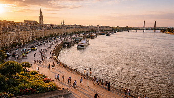 En s'enfonçant dans les terres, on découvre le vieux Bordeaux. Loin des larges avenues, c'est un entrelacs de ruelles médiévales et de places vivantes (comme la place du Parlement ou la place Camille Jullian). Ici, l'histoire se lit sur les murs, mais se vit surtout en terrasse. L'atmosphère y est chaleureuse, rythmée par le tintement des verres dans les bars à vin et l'odeur sucrée des cannelés sortant du four, ces petites pâtisseries caramélisées emblématiques de la ville.