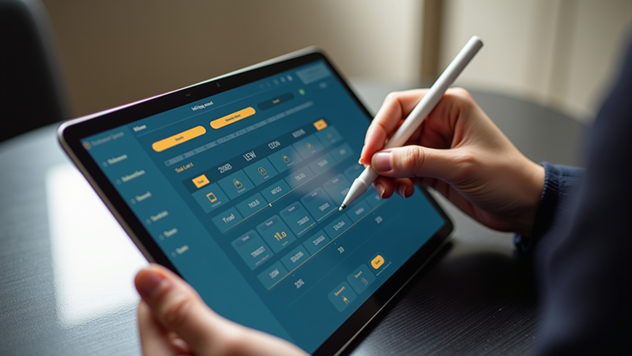 Maintenant, calculatrice d'écran tactile, calcul ou analyse. Tenue de livres et comptabilité