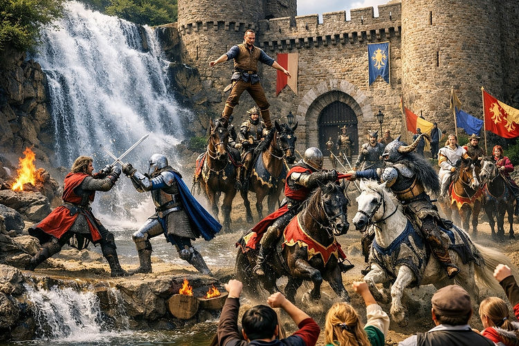 L'histoire de Provins s'est écrite autant sous la terre que sur les places publiques, portée par une activité commerciale florissante.

    Le Mystérieux Réseau de Souterrains : La ville haute est une véritable fourmilière. Ses sous-sols sont parcourus par des kilomètres de galeries médiévales voûtées en ogive. D'abord creusés pour extraire la "terre à foulon" (utilisée pour nettoyer la laine des draps), ces souterrains ont ensuite servi d'entrepôts, de lieux de réunions secrètes pour les corporations ou d'abris.

    La Grange aux Dîmes : Cette magnifique maison de marchand du XIIIe siècle, dotée d'une splendide salle basse voûtée de croisées d'ogives, servait de lieu de stockage et de marché couvert pendant les Foires de Champagne. Aujourd'hui transformée en musée, sa scénographie vivante met en scène les différents corps de métiers de l'époque (drapiers, changeurs, marchands italiens ou flamands).

    La Place du Châtel : C’est le cœur battant de la ville haute. Cette grande place pavée, bordée de maisons médiévales et ornée en son centre de la "Croix des Changes" et d'un vieux puits, était le lieu où se traitaient les affaires financières et où s'échangeaient les monnaies de toute l'Europe.