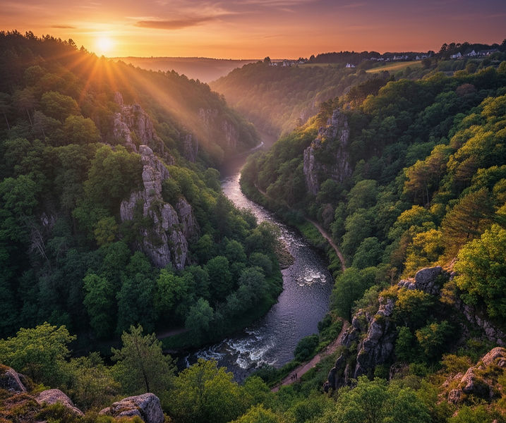 Quimper est aussi une capitale culturelle et gourmande :
L'Artisanat : La ville est mondialement réputée pour sa Faïencerie, dont les motifs traditionnels sont célébrés au Musée de la Faïence.
Les Musées : Le Musée des Beaux-Arts offre une riche collection, notamment d'œuvres de l'École de Pont-Aven, et le Musée Départemental Breton plonge au cœur de l'histoire et des traditions celtes.
L'Ambiance : Quimper vit au rythme de ses marchés et de ses cafés qui respirent la convivialité. En été, le célèbre Festival de Cornouaille met à l'honneur la culture bretonne avec ses musiques, ses danses et ses costumes traditionnels.