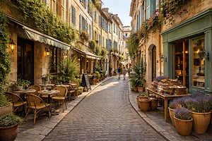 Au Moyen Âge, Arles devient un phare de la chrétienté occidentale et un point de passage majeur pour les pèlerins sur le chemin de Saint-Jacques-de-Compostelle (la Via Tolosana).
La Primatiale Saint-Trophime et son Portail : Chef-d'œuvre absolu de l'art roman provençal, l'église Saint-Trophime éblouit par son portail sculpté du XIIe siècle. Véritable bible de pierre, il illustre le Jugement Dernier avec une profusion de détails d'une finesse chirurgicale.
Le Cloître Saint-Trophime : Ce cloître offre un voyage à travers le temps avec ses galeries alternant le style roman et le gothique. Les piliers d’angle, sculptés de bas-reliefs narrant la Résurrection, entourent un jardin de paix baigné de sérénité.
La Nécropole des Alyscamps : Célébrée par Dante dans son Enfer et peinte par Van Gogh et Gauguin, cette allée de tombeaux — les « Champs Élysées » arlésiens — est l’une des plus célèbres nécropoles de l'Antiquité et du Moyen Âge. Ses alignements de sarcophages en pierre à l'ombre des peupliers dégagent une atmosphère romantique et mélancolique unique.