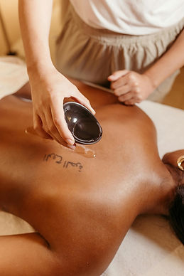 It is a repeater image which shows different spa & massage treatment photo