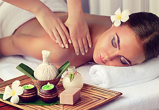 It is a repeater image which shows different spa & massage treatment photo