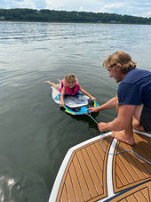Learning water sports at Kids Camp