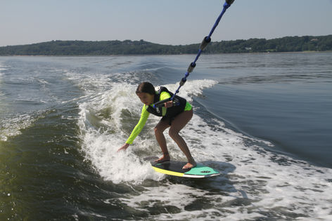 Wakesurfing near New York City