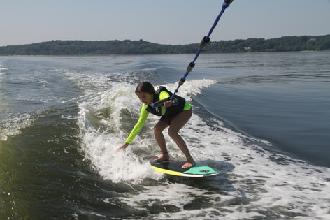 Wakesurfing near New York City