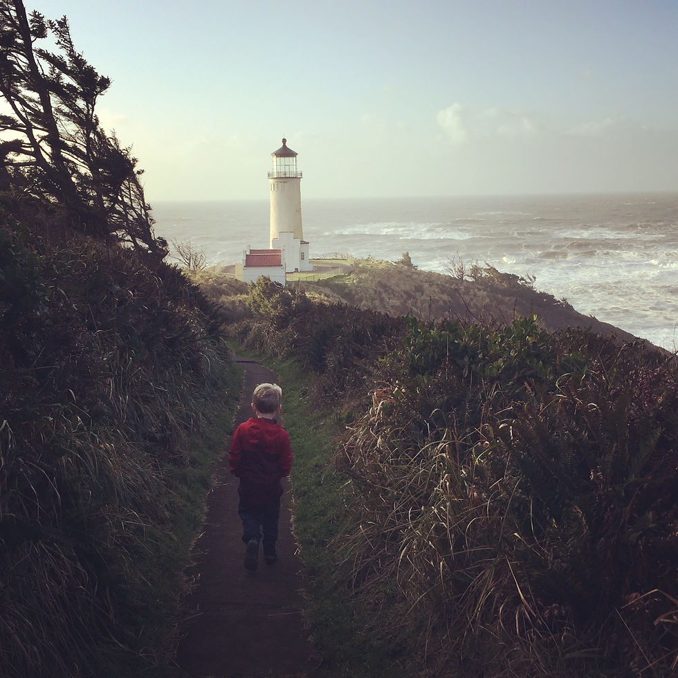 b and lighthouse