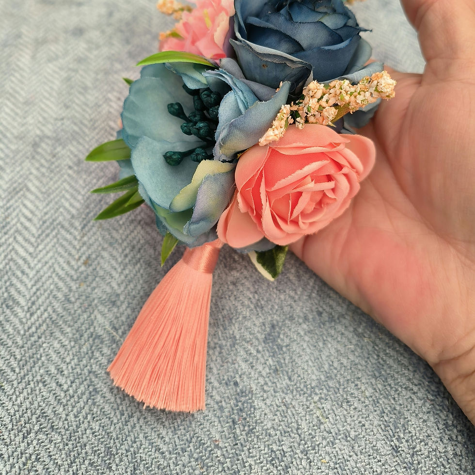 Thumbnail: Teal and blush flexiflower 