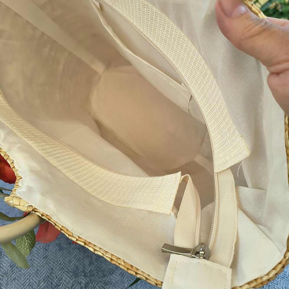 Thumbnail: Orange and lemon straw bag