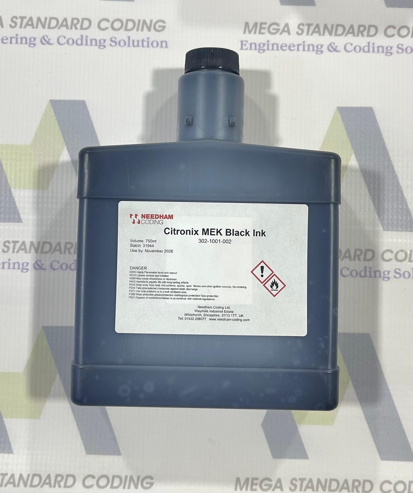 NEEDHAM CODING Citronix MEK Black Ink