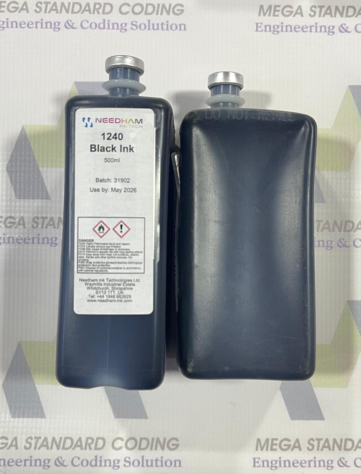 NEEDHAM INKTECH 1240 Black Ink 500ml