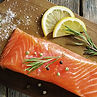 salmon with lemons