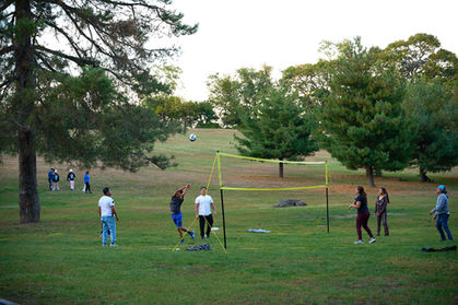 Volleyball in Owl's Head Park.