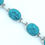 Thumbnail: Turquoise sterling silver bracelet 