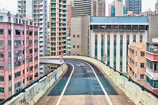 Urban Curved Road