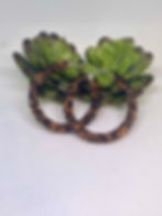 Chunky Glitter Hoops - Halloween Black and Orange