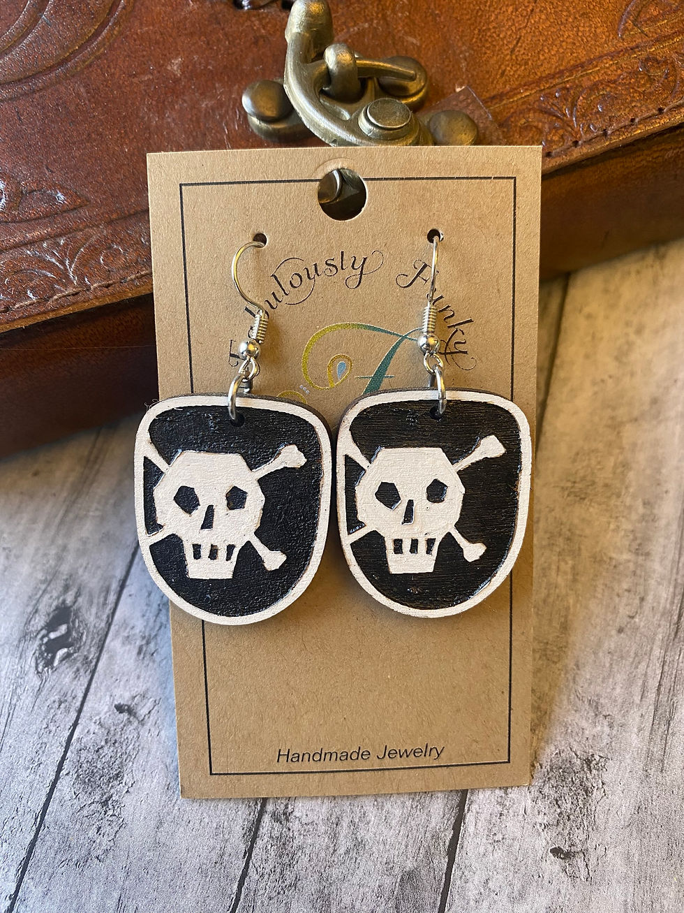 Pirate Skull and Crossbones White