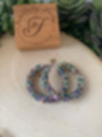 Chunky Glitter Hoops - Fiesta Confetti