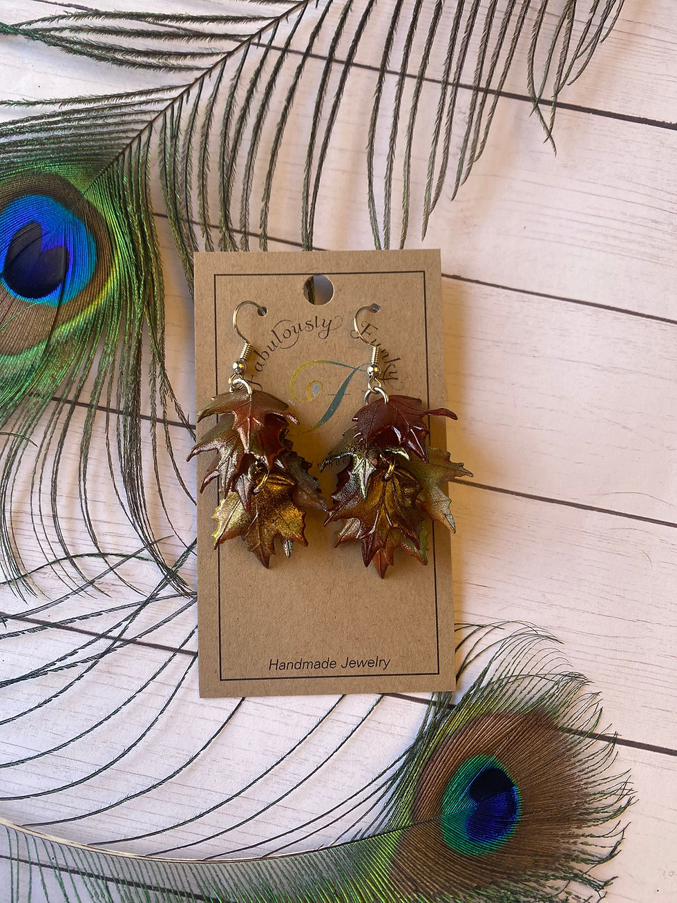 Maple Leaf Drop Dangle Earring