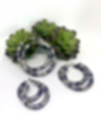Rhinestone Hoops -Cheetah