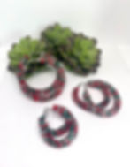 Chunky Glitter Hoops -Christmas Time