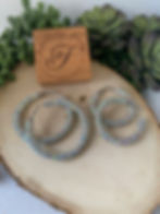 Rhinestone Hoops -Iridescent