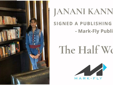 Janani Kannan, a 16 Y/O from Coimbatore Bags a Publishing Deal from Mark-Fly Publishers