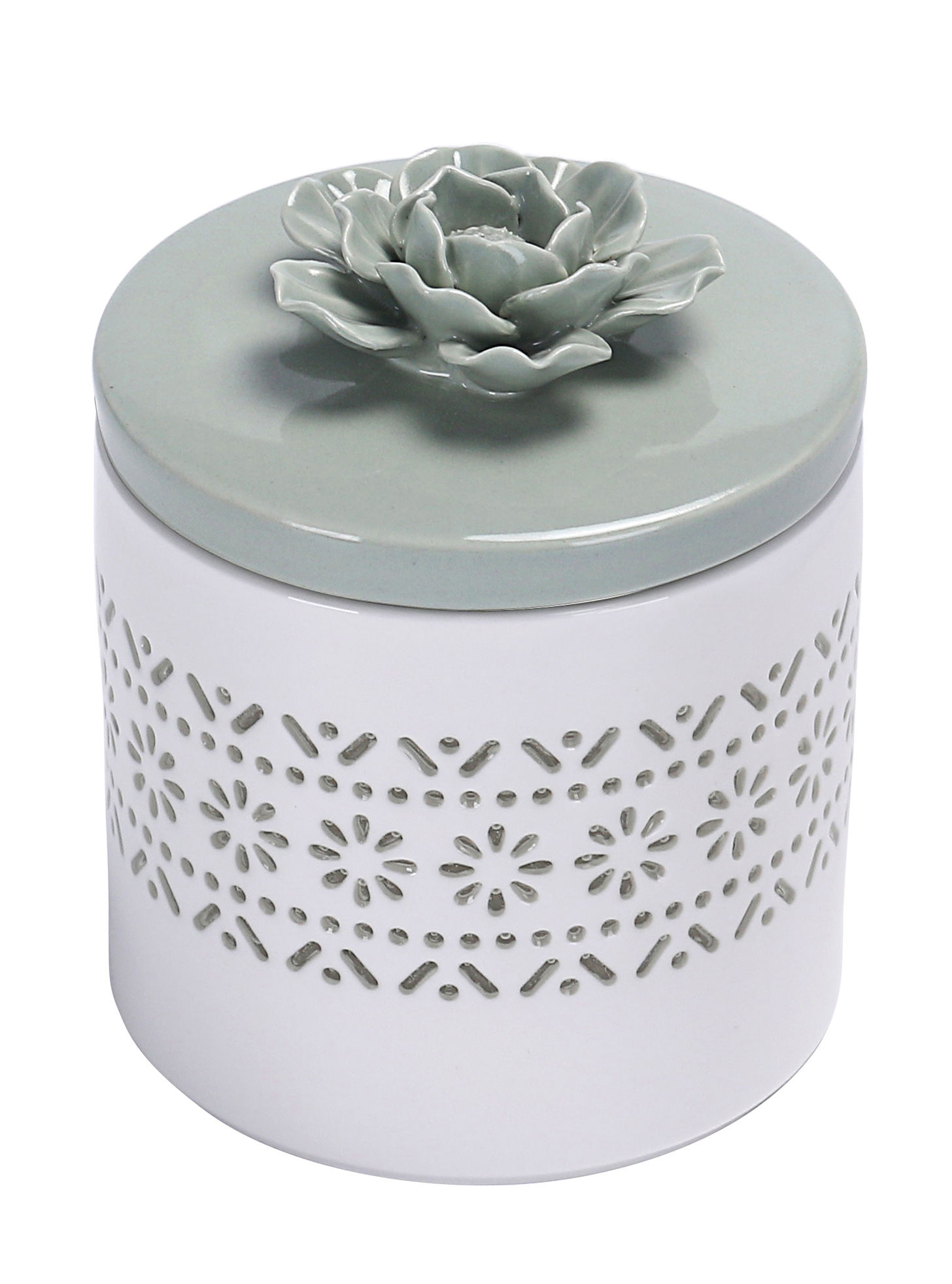 灰綠罌粟儲物罐