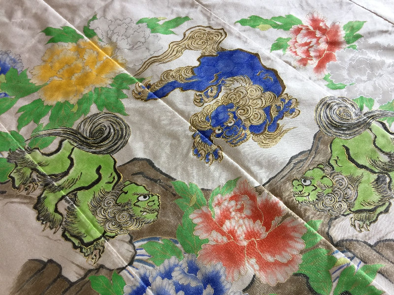 爪綴れ金砂子地打敷