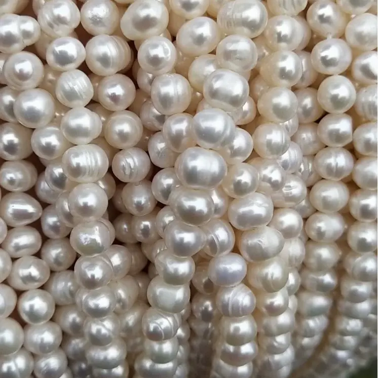 Ivory Glow Freshwater Pearl Necklace – 5mm