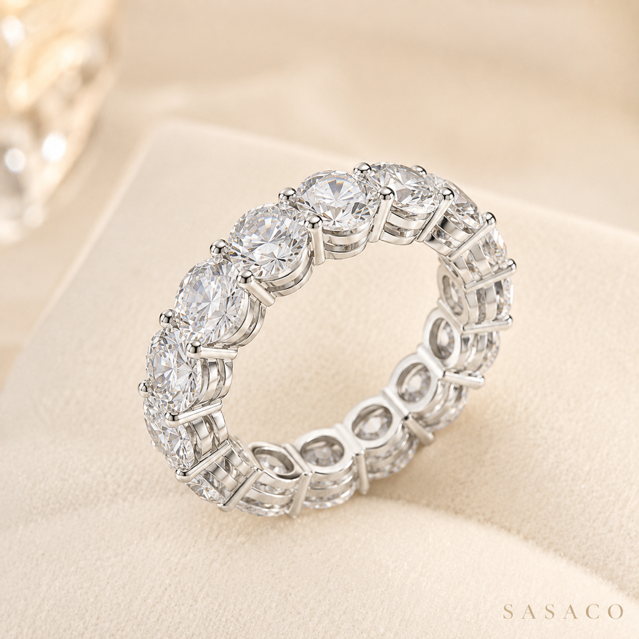 0.5ct Each Stone Eternity Ring