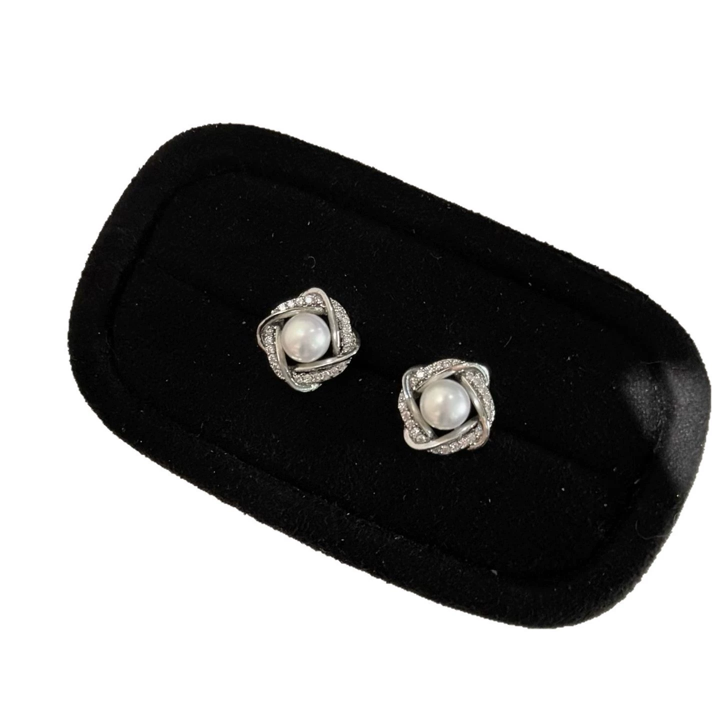 Ivory Glow Button Pearl Freshwater Pearl Stud Earrings