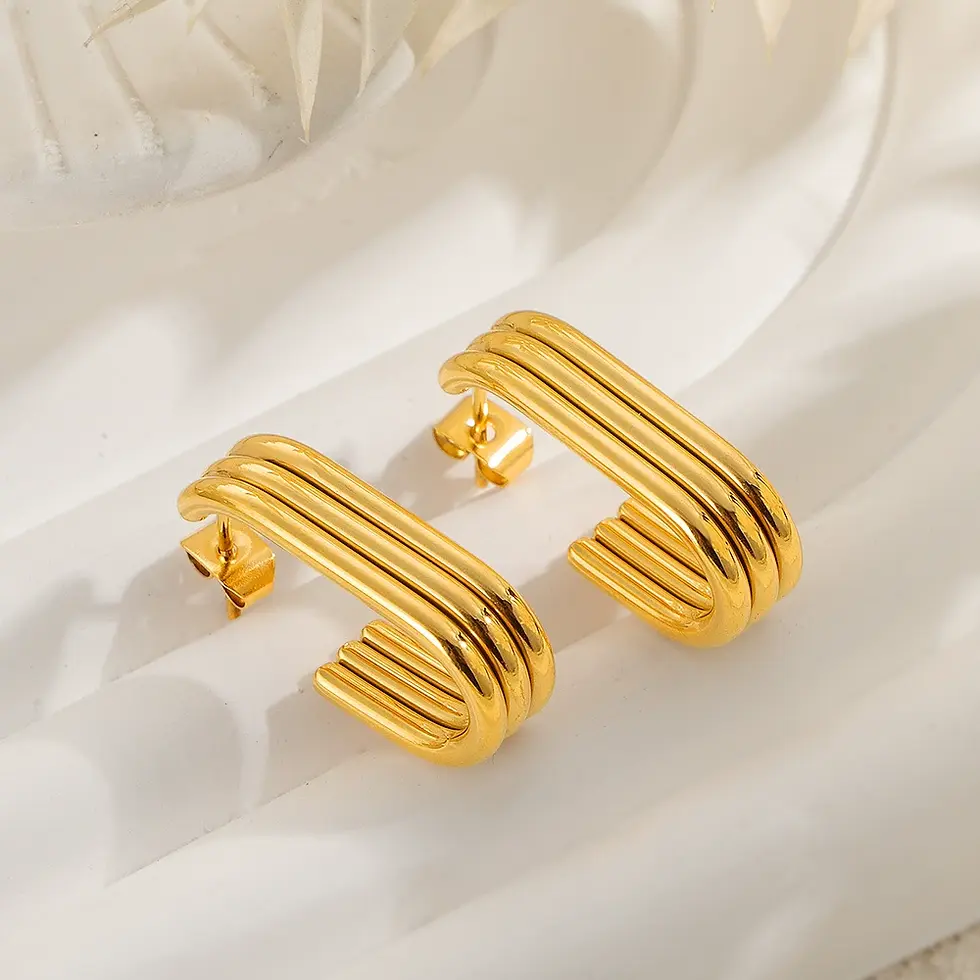 U-Shape Stud Earrings