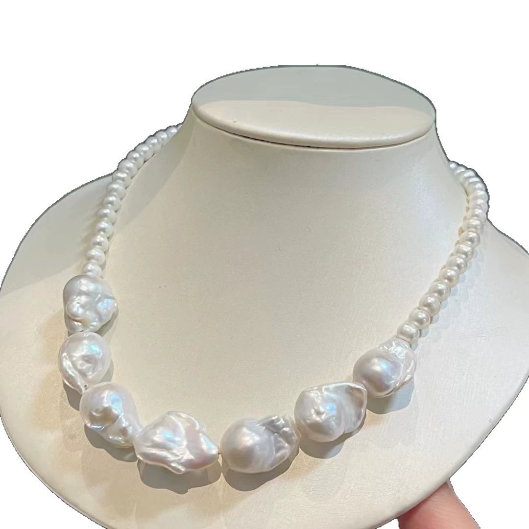 Gentle Halo Freshwater Pearl Necklace – 5mm