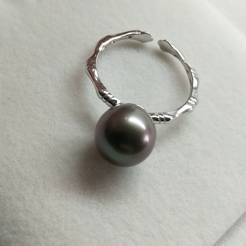 Pure Radiance Midnight Freshwater Pearl Ring