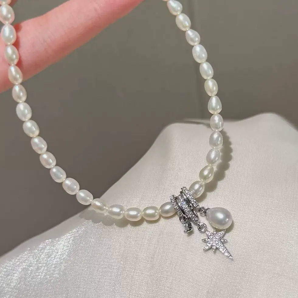 Timeless Bloom Freshwater Pearl Necklace – 5mm